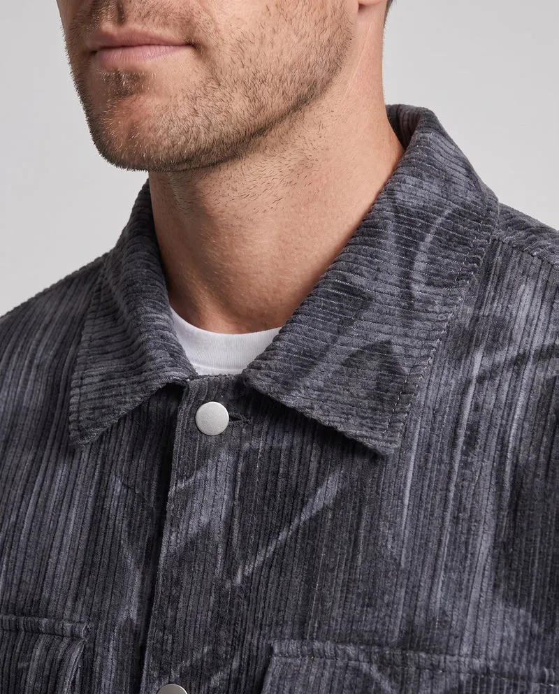 Herrenmode Cord-Jacke mit Grafischem Design Drune
