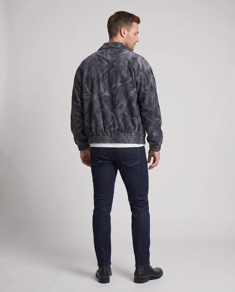 Herrenmode Cord-Jacke mit Grafischem Design Drune