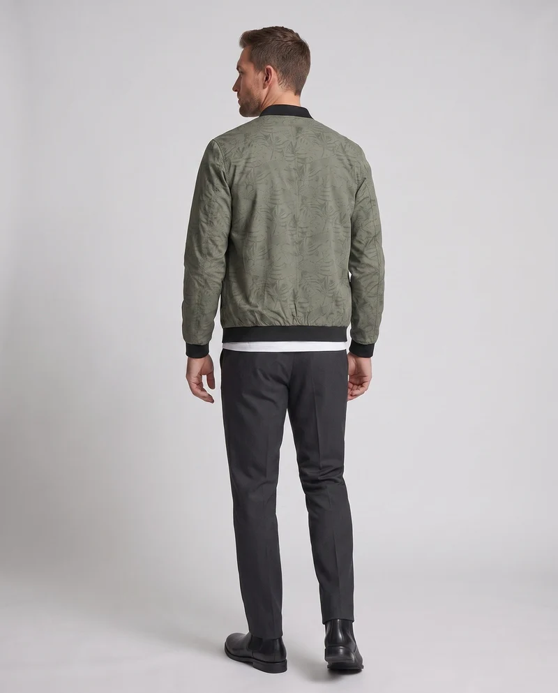 Herrenmode Freizeitjacke mit aufregendem Strukturmuster Drune