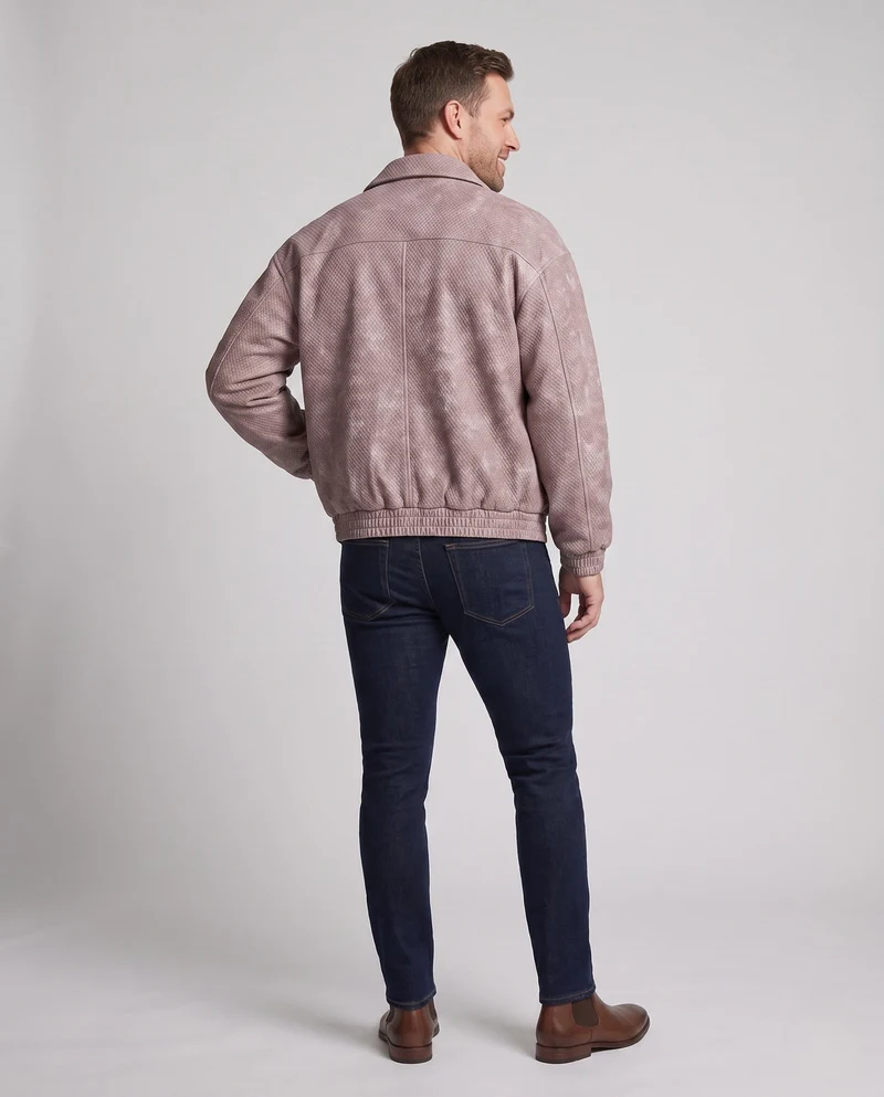 Herren stylische Jacke mit strukturiertem Design Drune