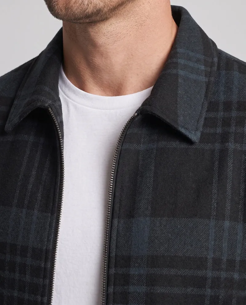 Herrenmode Karomuster Jacke Drune