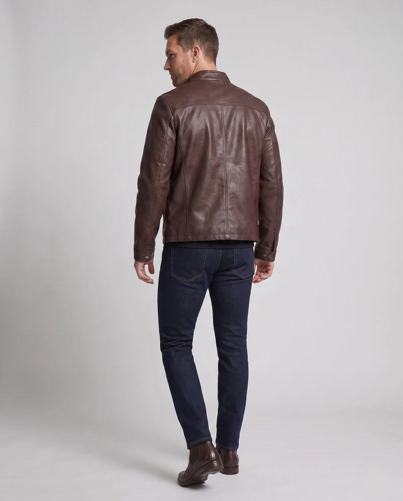 Herrenmode Kunstlederjacke Drune