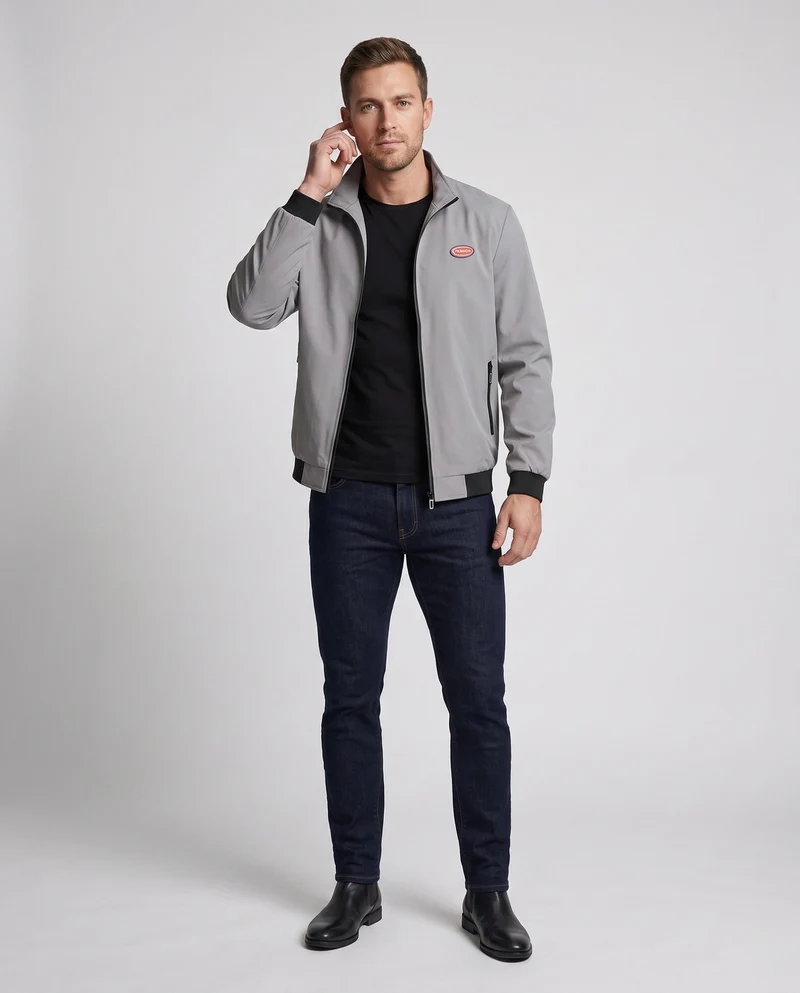 Herrenmode Sportjacke mit hohen Taschen Drune