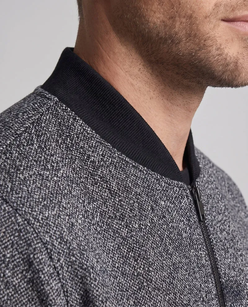 Herrenmode Strickjacke mit hohem Kragen Drune