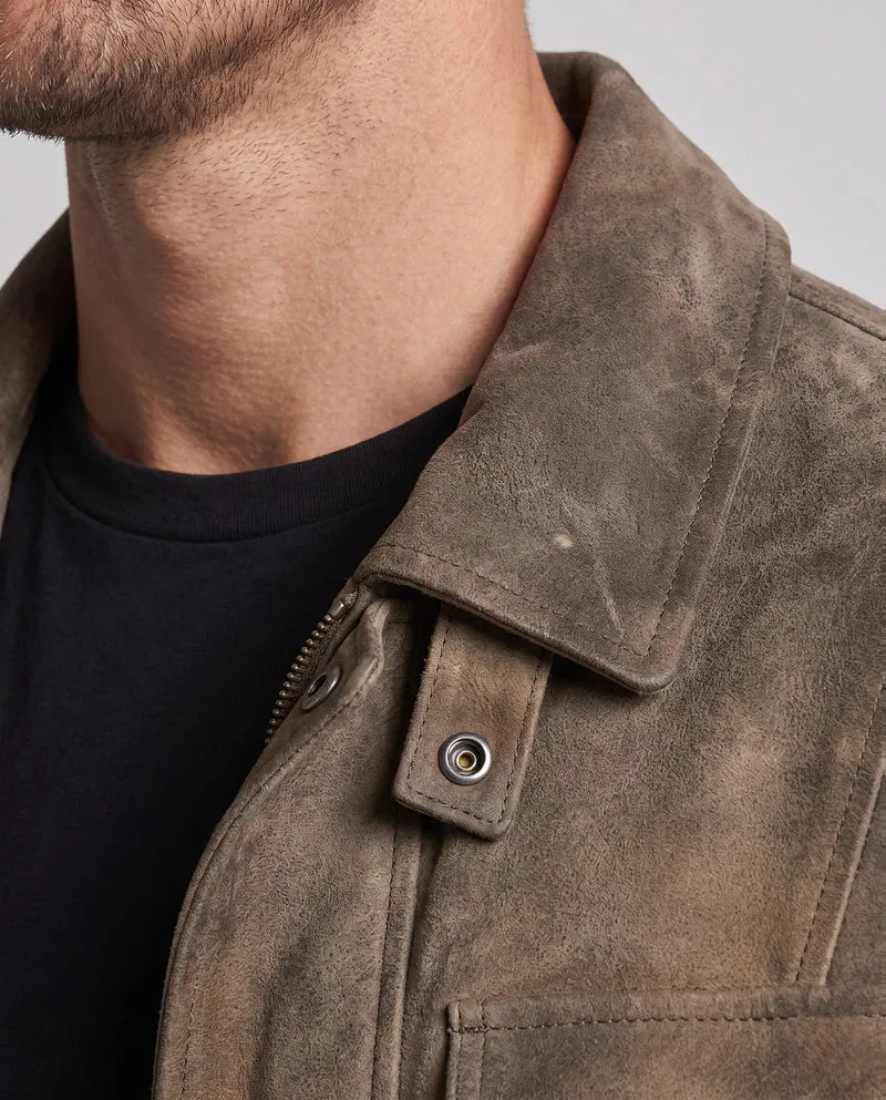 Herrenmode Wildlederjacke Drune