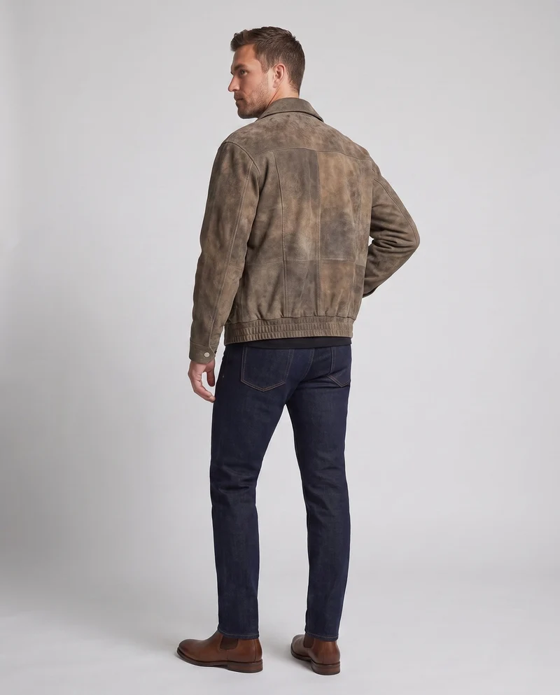 Herrenmode Wildlederjacke Drune