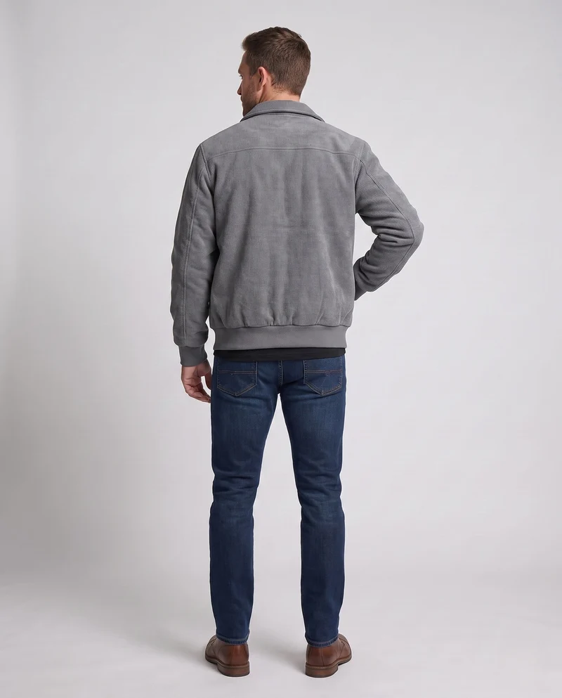 Herrenmode Übergangsjacke aus Ripstop-Material mit gemütlichem Futter Drune