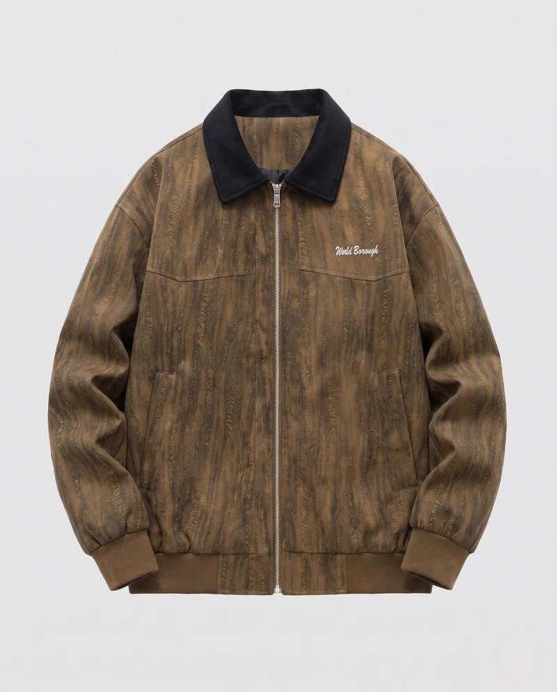 Herrenmode Übergangsjacke mit hochwertigen Details Drune