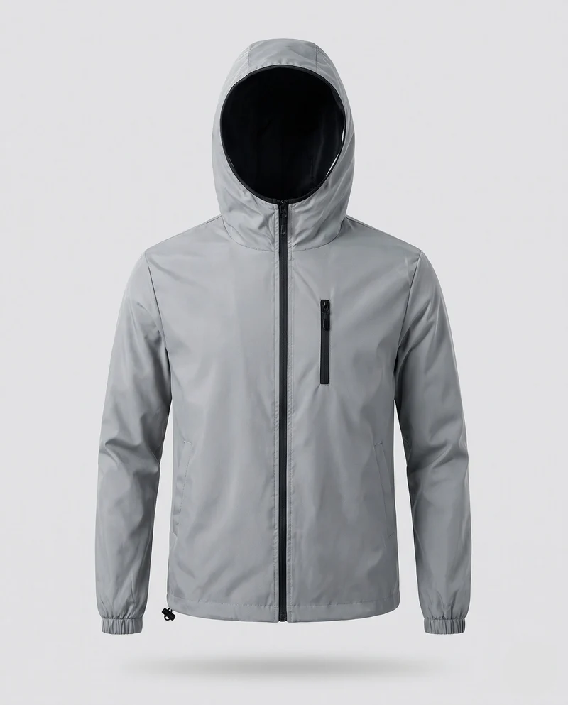 Herrenmode Übergangsjacke mit Kapuze Drune