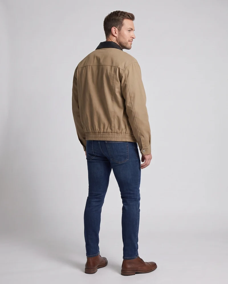 Herrenmode Übergangsjacke mit lässigem Schnitt Drune