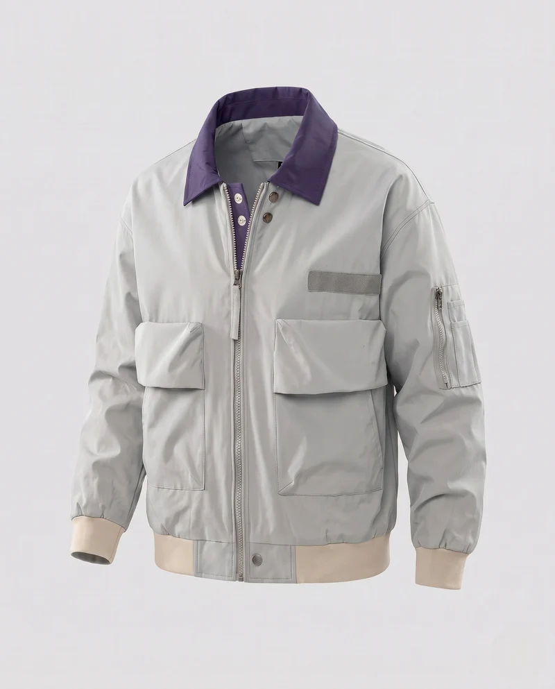 Herren stilvolle Übergangsjacke mit praktischen Taschen Drune