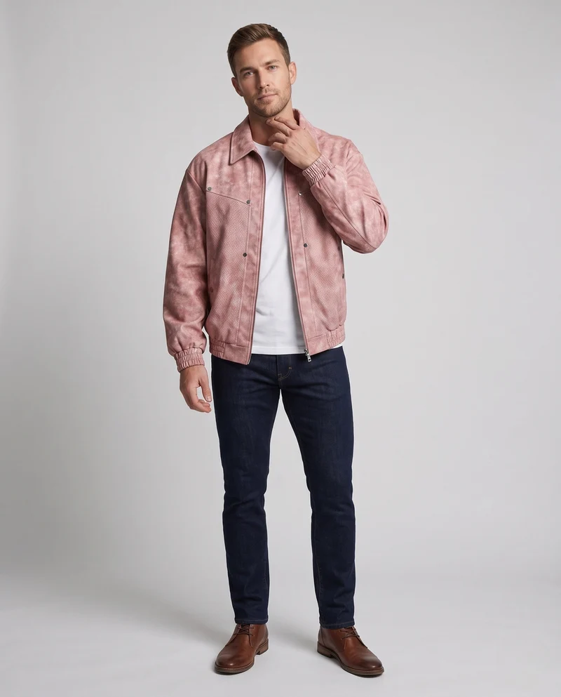 Stylische und langlebige Wildlederjacke Drune für Herren
