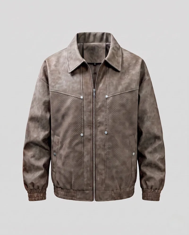 Stylische und langlebige Wildlederjacke Drune für Herren
