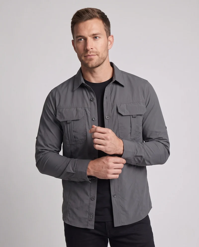 Herren Multifunktionales Outdoor Hemd Jacke Drune