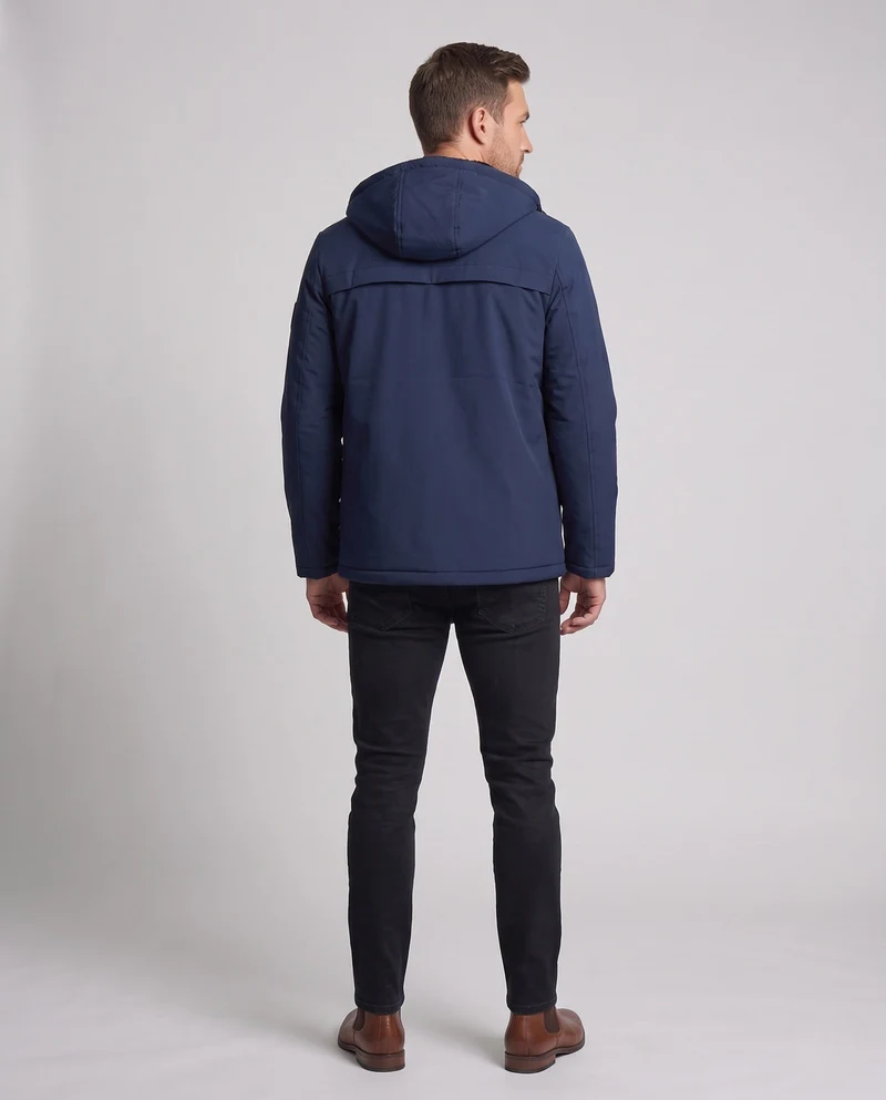Herren multifunktionale Outdoor-Jacke mit Kapuze und Fleece-Futter Drune