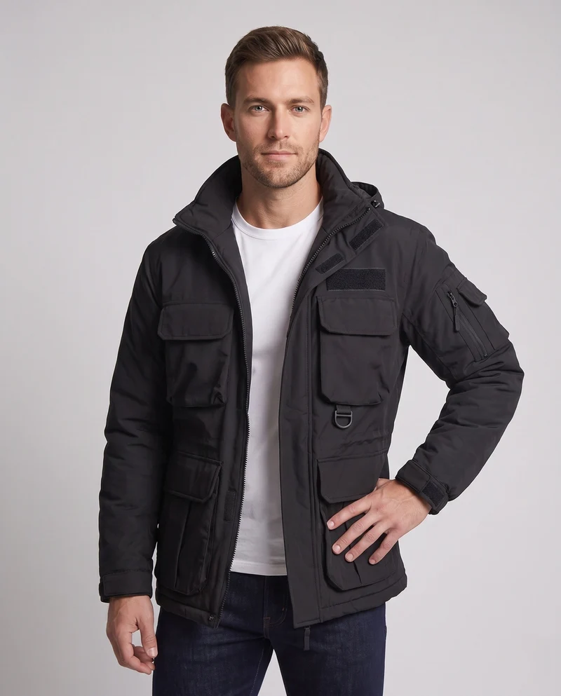 Herren Multifunktionale Outdoor-Jacke mit zahlreichen Taschen Drune