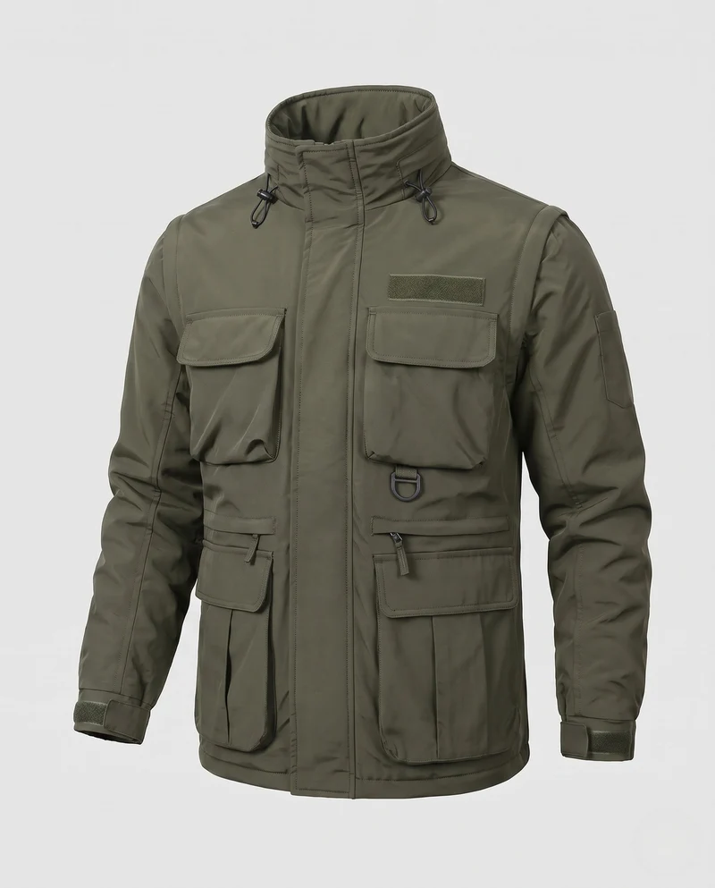 Herren Multifunktionale Outdoor-Jacke mit zahlreichen Taschen Drune