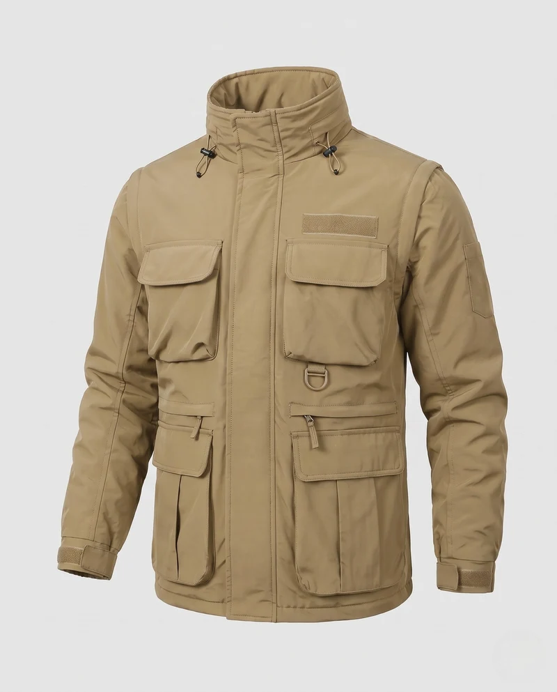 Herren Multifunktionale Outdoor-Jacke mit zahlreichen Taschen Drune