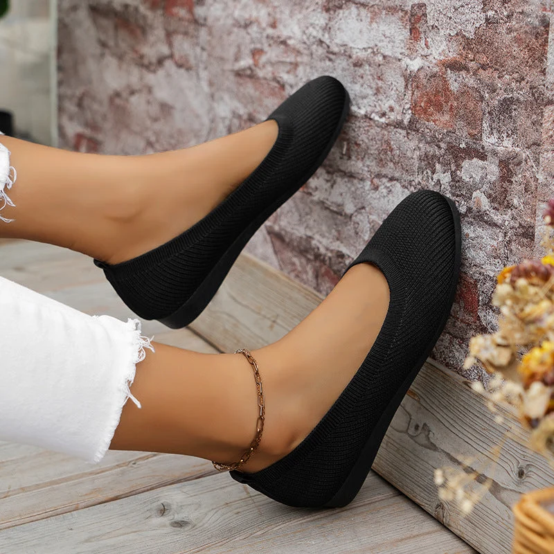 Damen Ballerinas mit atmungsaktivem Gewebe und rutschfester Sohle Drune