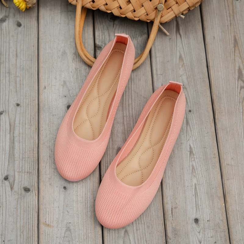 Damen Ballerinas mit atmungsaktivem Gewebe und rutschfester Sohle Drune