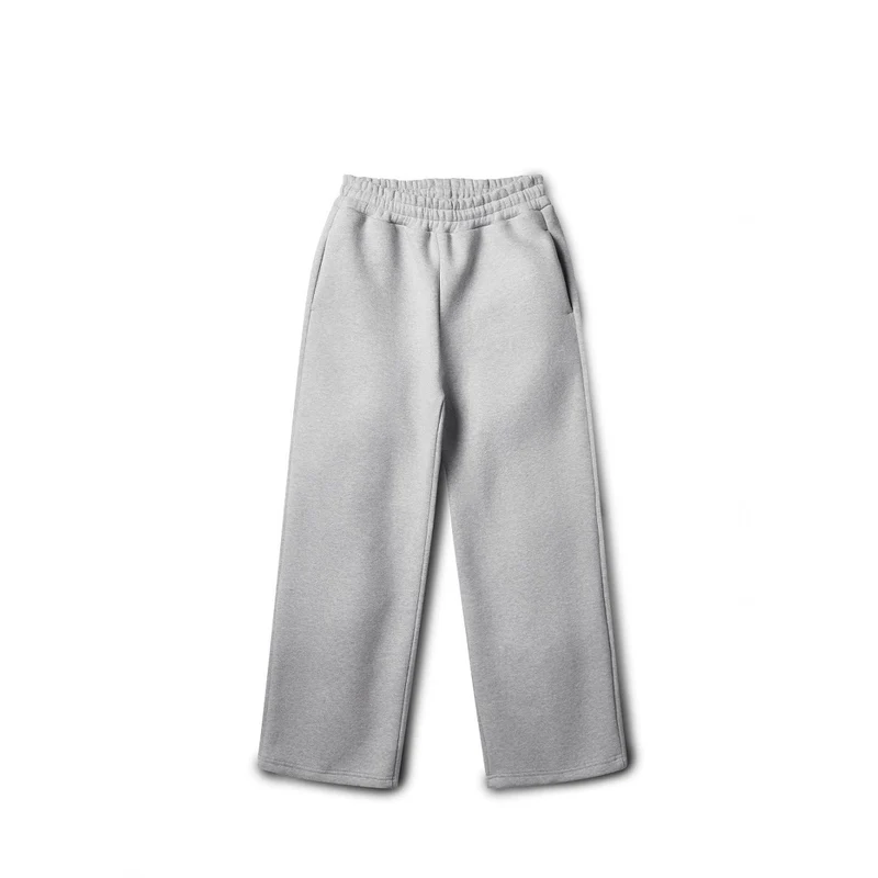 Unisex nan gerade geschnittene Jogginghose mit hohem Elastikbund und seitlichen Eingrifftaschen Drune