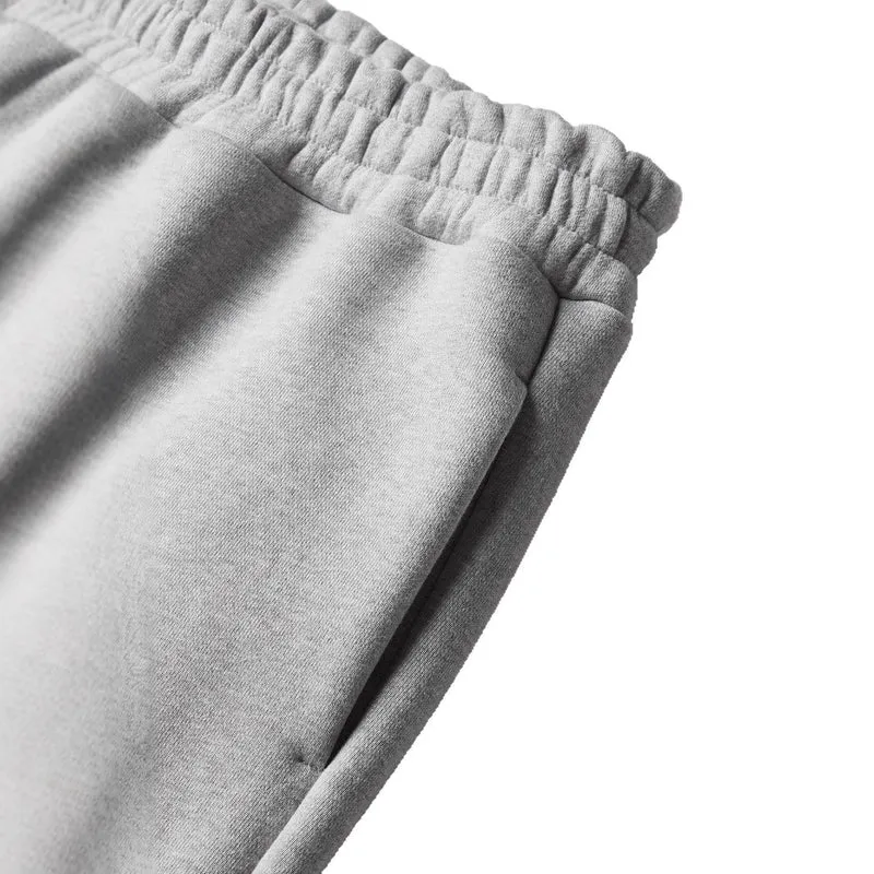 Unisex nan gerade geschnittene Jogginghose mit hohem Elastikbund und seitlichen Eingrifftaschen Drune