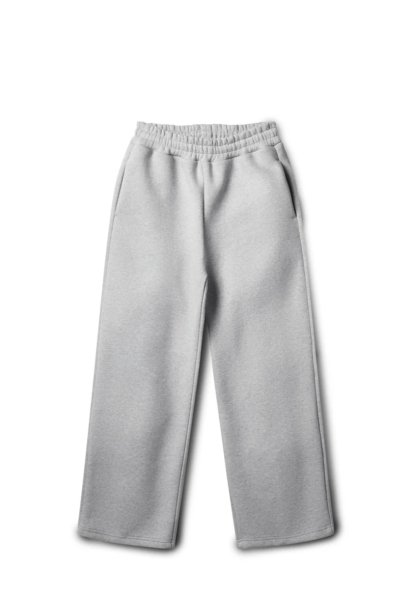 Unisex nan gerade geschnittene Jogginghose mit hohem Elastikbund und seitlichen Eingrifftaschen Drune