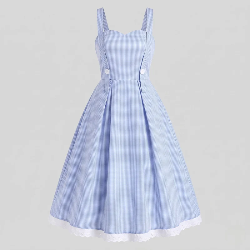 Damen Trachtenkleid mit historischen Akzenten und Rüschendetails Drune