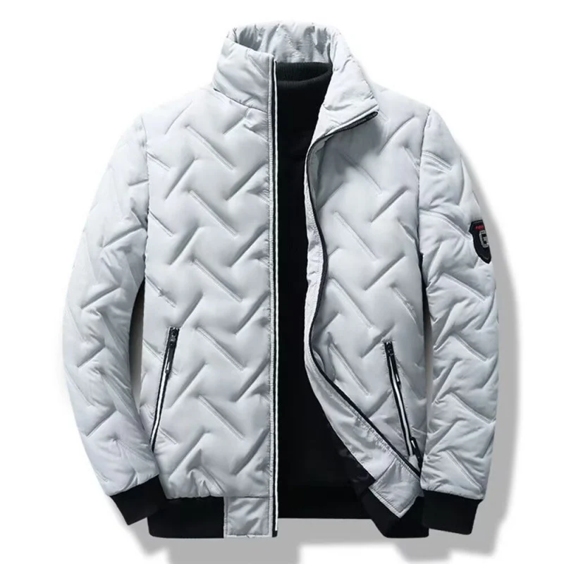 Herren Winter Steppjacke mit hochabschließendem Kragen Drune