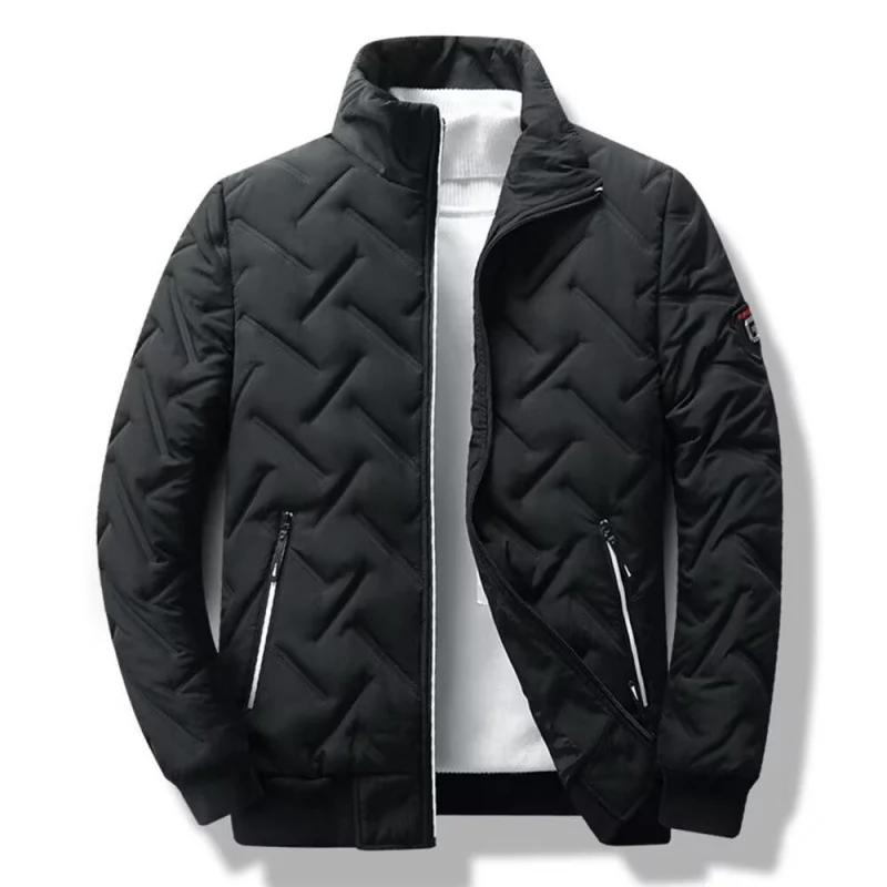 Herren Winter Steppjacke mit hochabschließendem Kragen Drune