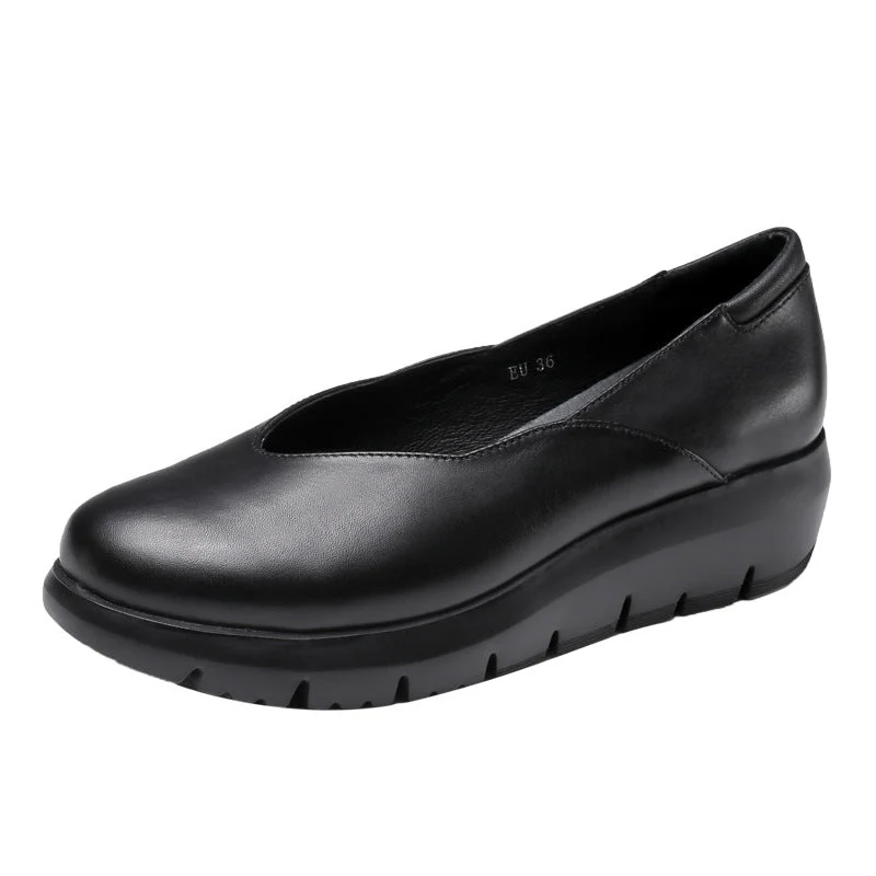 Damen Bequeme Wedgeslipper mit gepolstertem Innensohle und rutschfester Sohle Drune