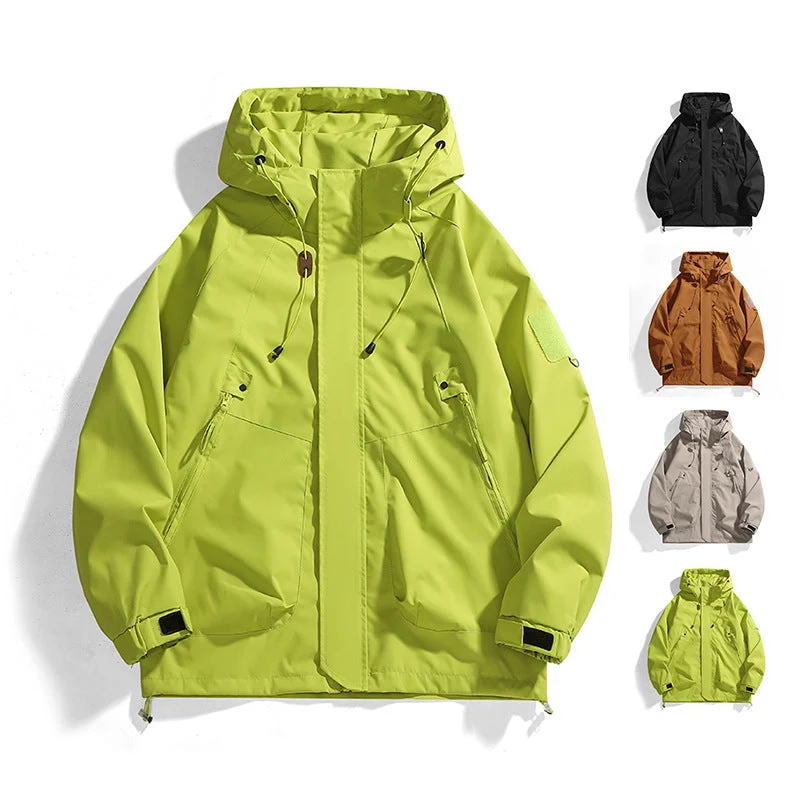 Damen Outdoor-Jacke mit verstellbarer Kapuze und atmungsaktiven Einsätzen Drune