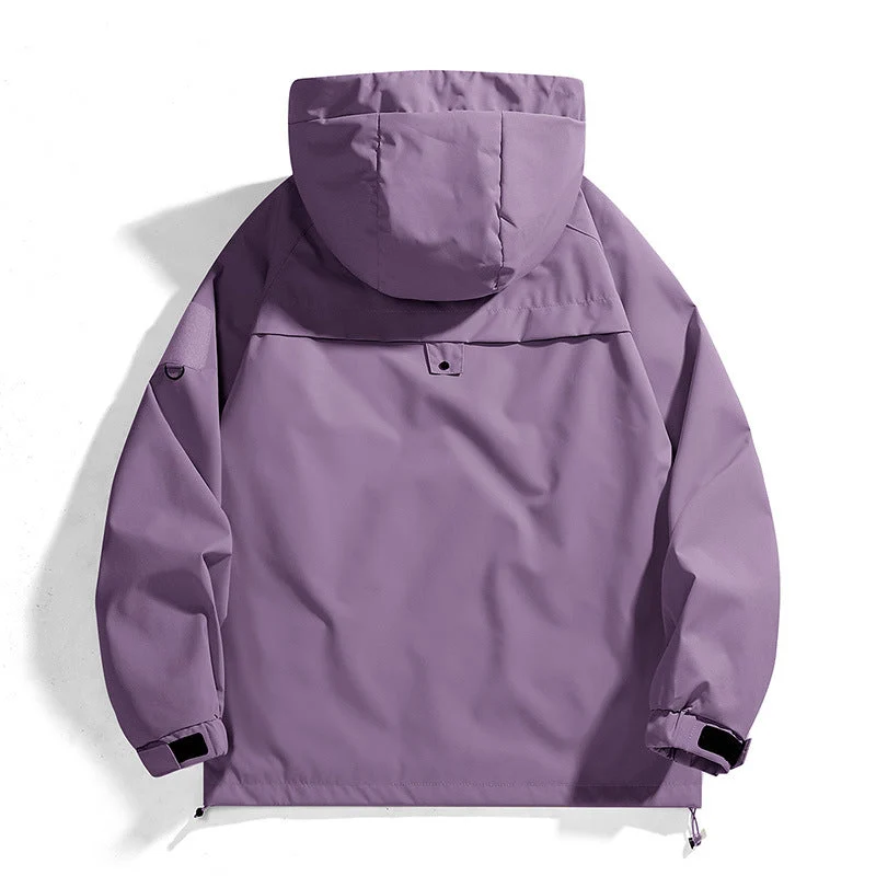 Damen Outdoor-Jacke mit verstellbarer Kapuze und atmungsaktiven Einsätzen Drune