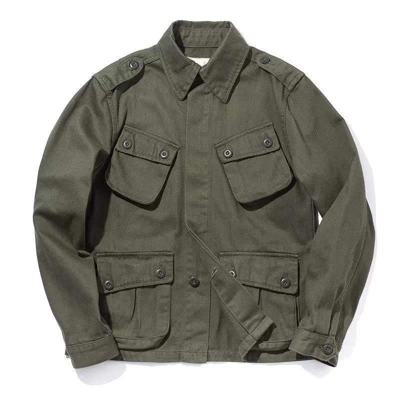 Herren Lässige Utility-Jacke mit praktischen Taschen Drune