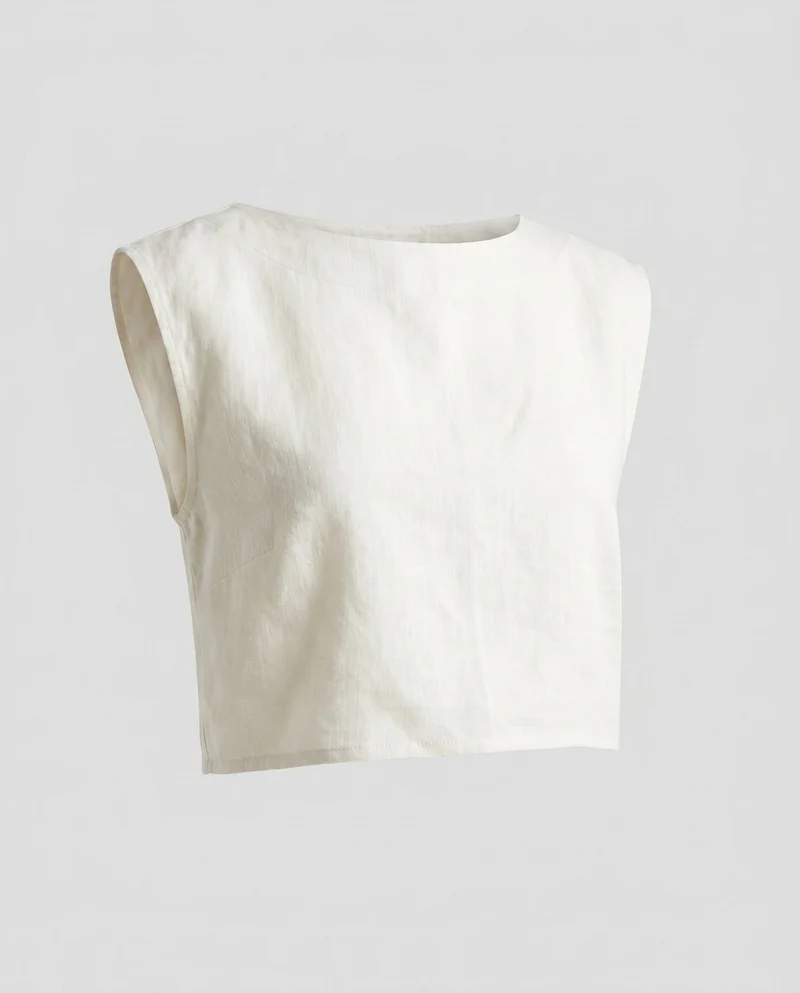 Damen lässiges Cropped-Top mit elegantem Schnitt