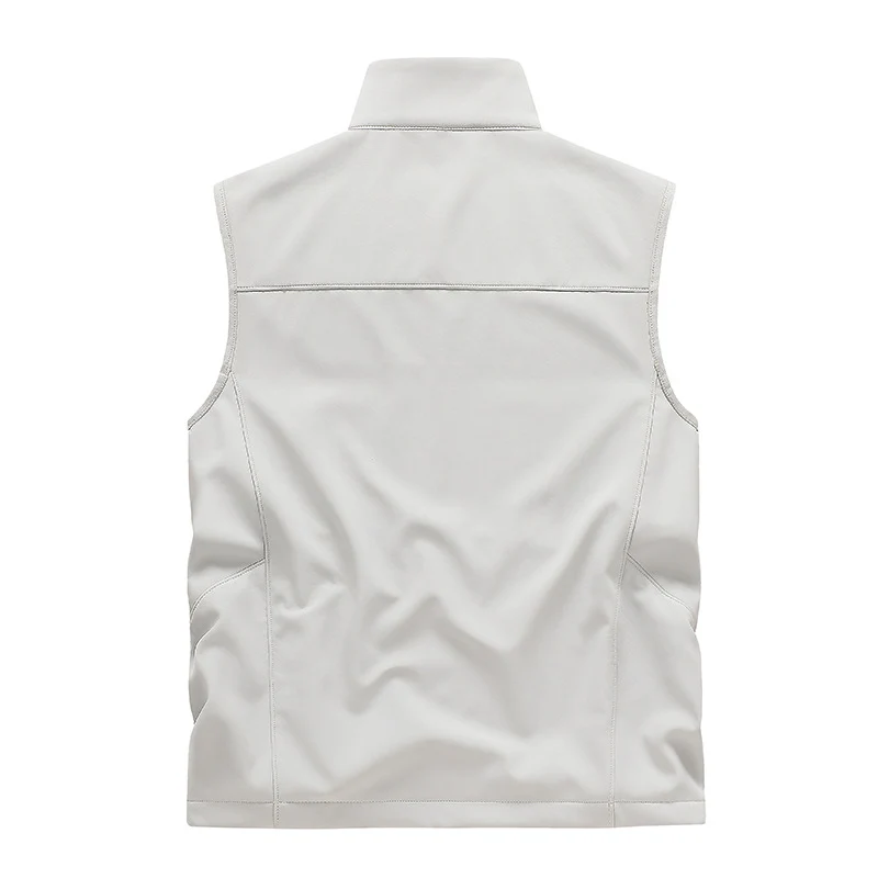 Herren Wasserabweisende Softshell-Weste mit Stehkragen, Reißverschlusstaschen & Atmungsaktivem Futter Drune
