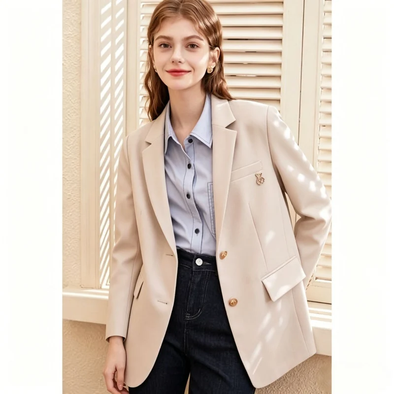 Damen Modischer Blazer im Stil eines Sakko Drune