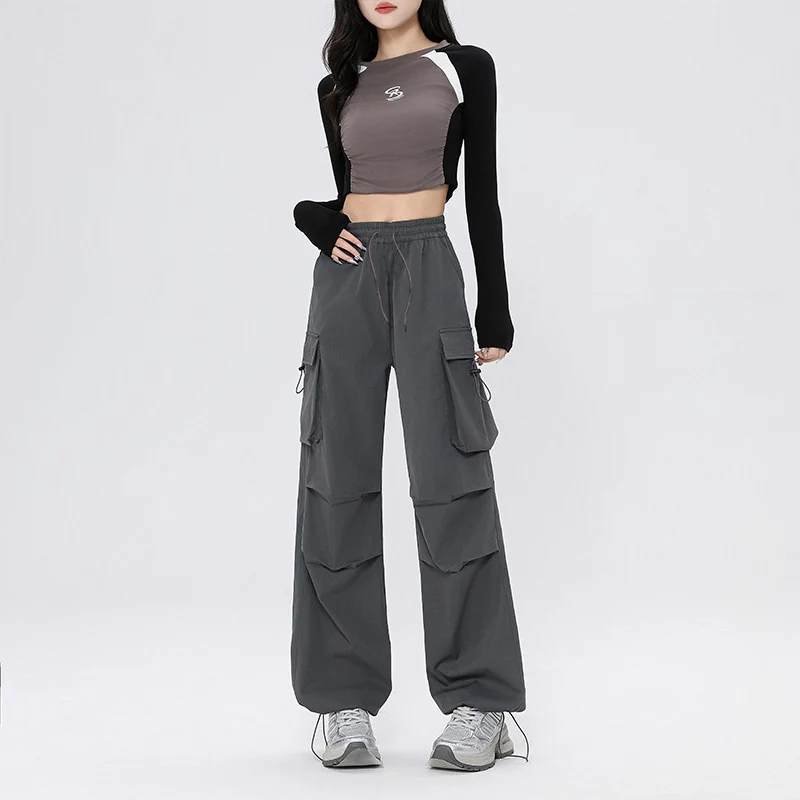 Damen Modische Cargo-Hose Drune