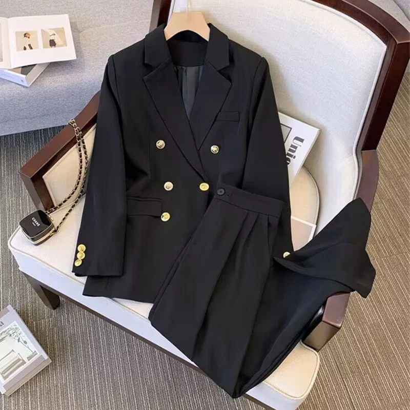 Damen Elegantes Zweiteiler Blazer-Set Drune