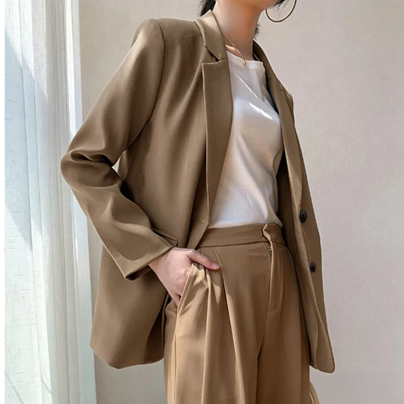 Damen Eleganter und komfortabler Blazer mit Perlendetails Drune