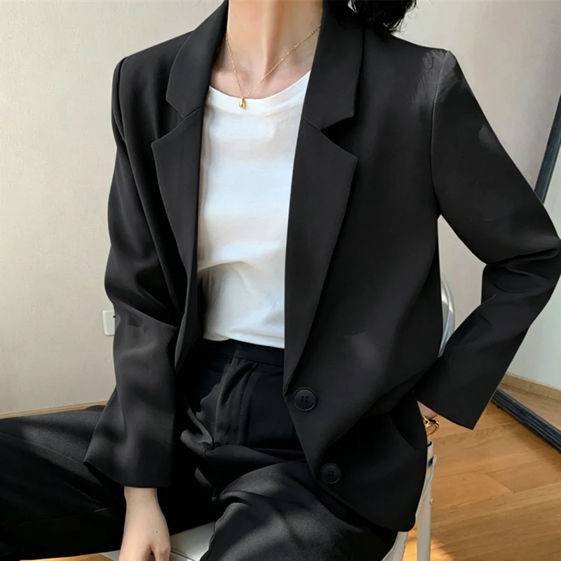 Damen Eleganter und komfortabler Blazer mit Perlendetails Drune