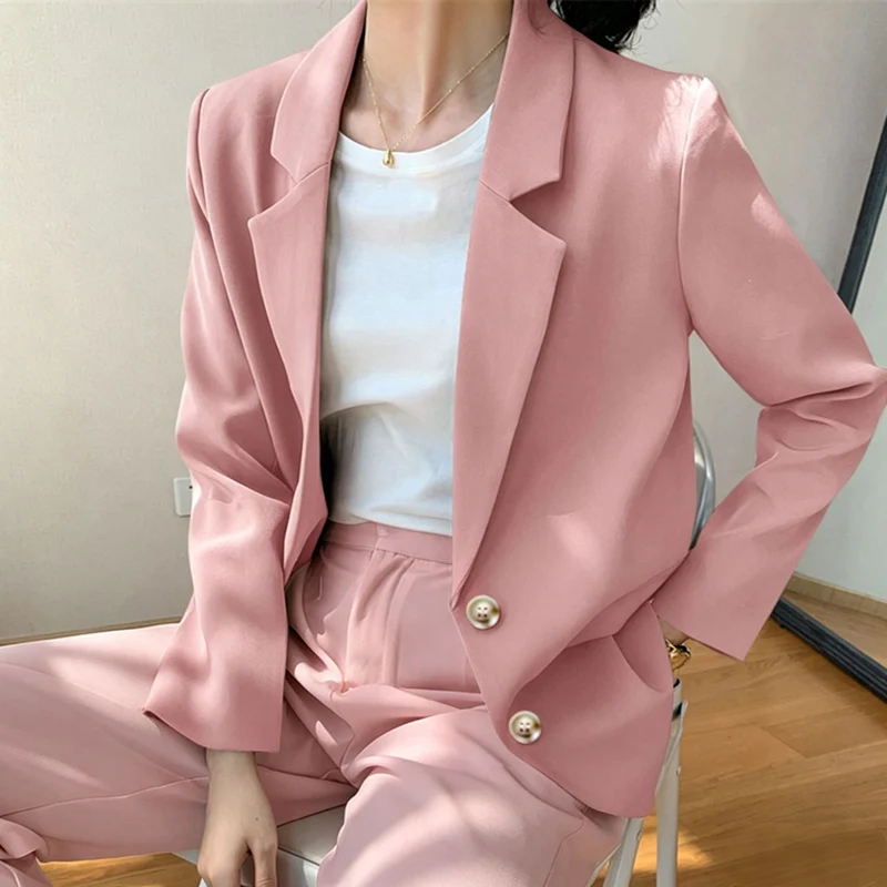 Damen Eleganter und komfortabler Blazer mit Perlendetails Drune