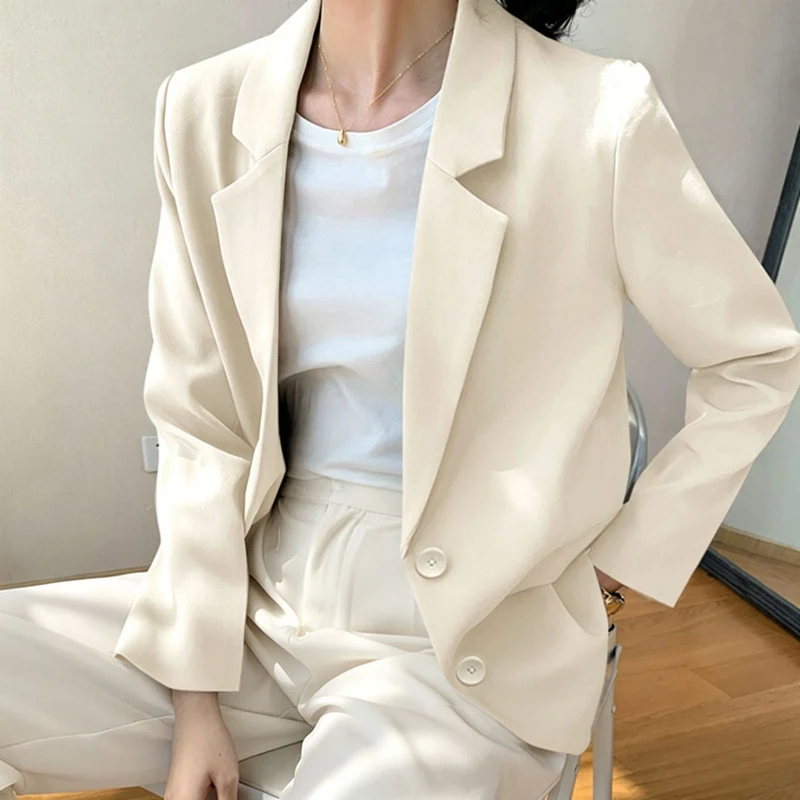 Damen Eleganter Oversized Blazer mit hochwertigen Details Drune