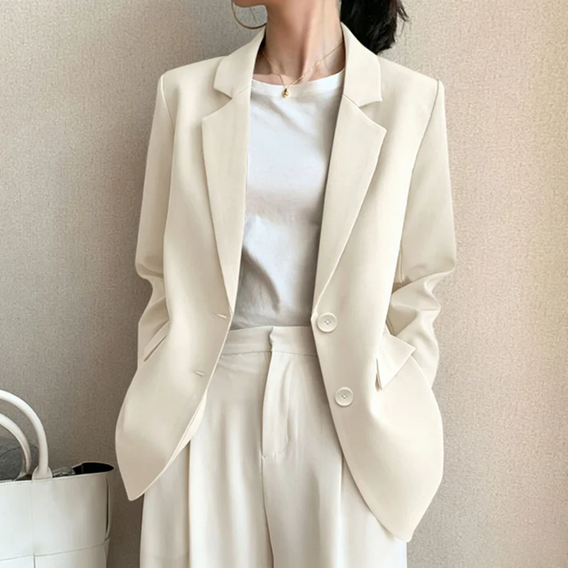 Damen Eleganter Oversized Blazer mit hochwertigen Details Drune