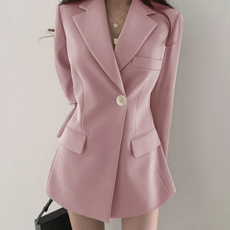 Damen Eleganter Kurzblazer mit Schalkragen Drune