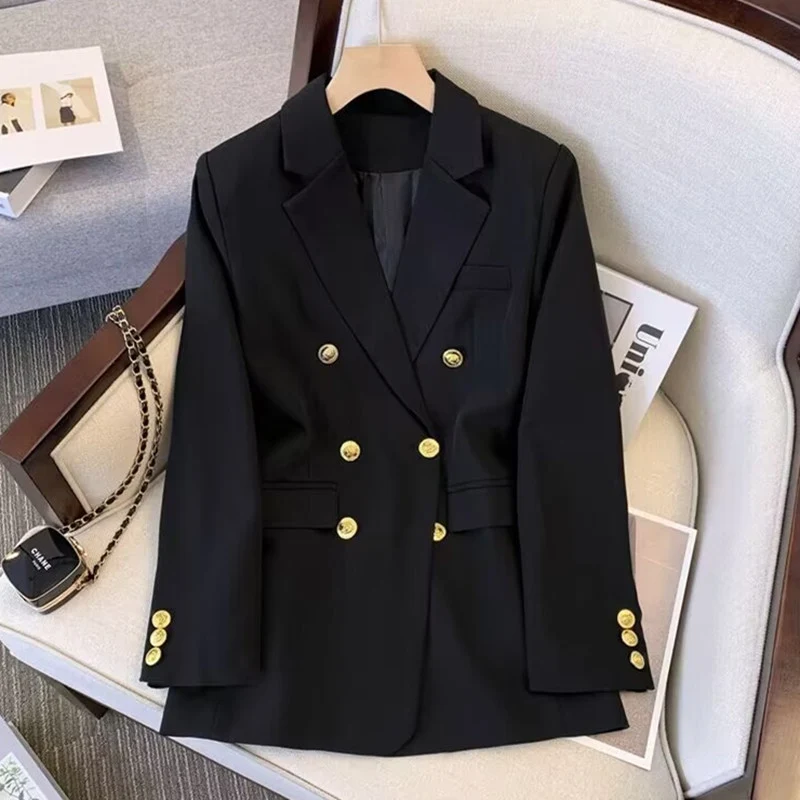 Damen Eleganter doppelt geknöpfter Blazer Drune