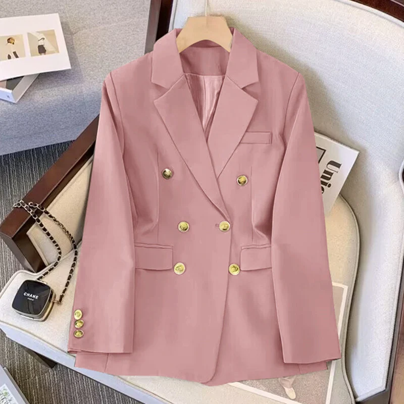 Damen Eleganter doppelt geknöpfter Blazer Drune