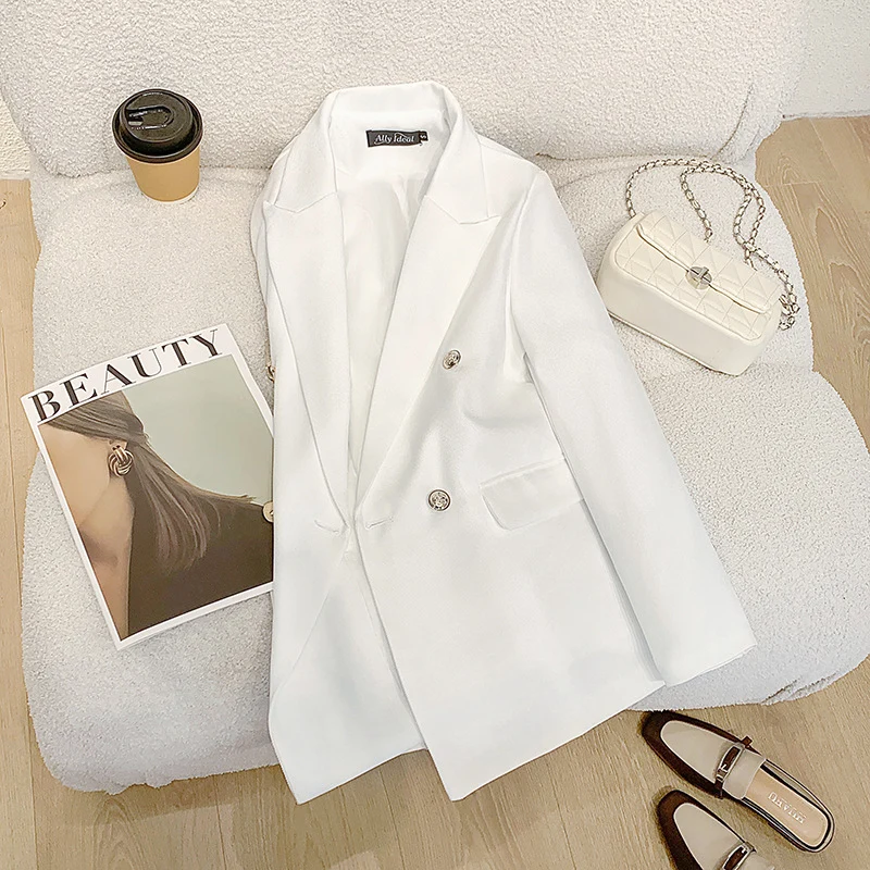 Damen Eleganter Doppelreihiger Blazer Drune