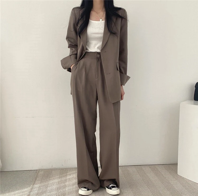 Damen Elegante Weite Hose Drune