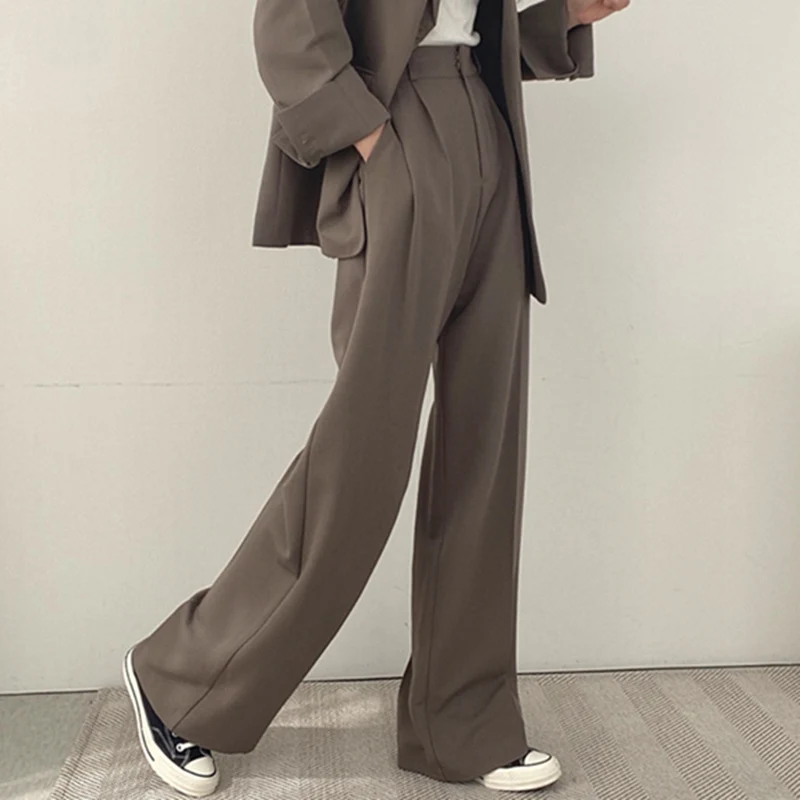 Damen Elegante Weite Hose Drune
